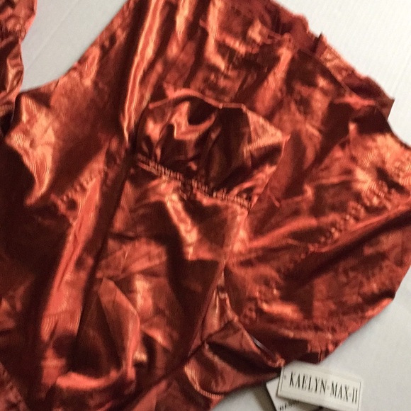 Rust & Gold Button Down tip - Picture 3 of 3